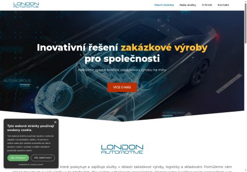 Webové stránky LONDON AUTOMOTIVE, s.r.o., Hlavenec
