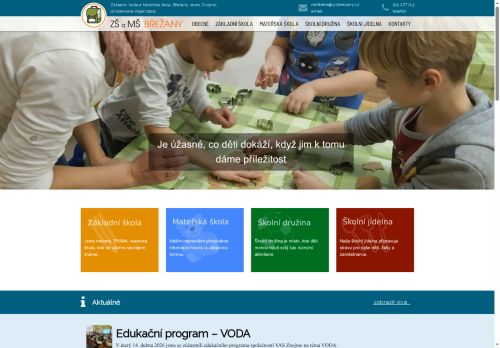 Základní škola a Mateřská škola, Břežany, okres Znojmo, příspěvková organizace nabízí práci na pozici učitel pro 1. stupeň ZŠ nebo speciální pedagog m/ž v obci Břežany