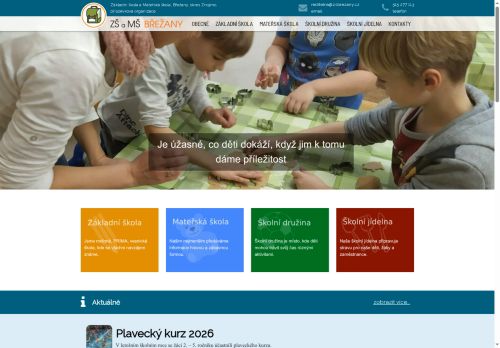 Základní škola a Mateřská škola, Břežany, okres Znojmo, příspěvková organizace nabízí práci na pozici učitel pro 1. stupeň ZŠ nebo speciální pedagog m/ž v obci Břežany
