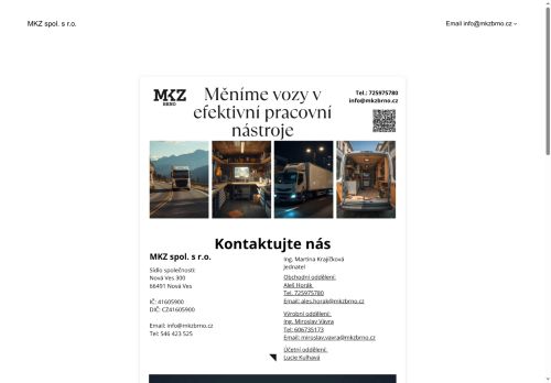 Zobrazit webové stránky MKZ spol. s r.o.