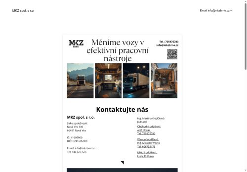 Zobrazit webové stránky MKZ spol. s r.o.