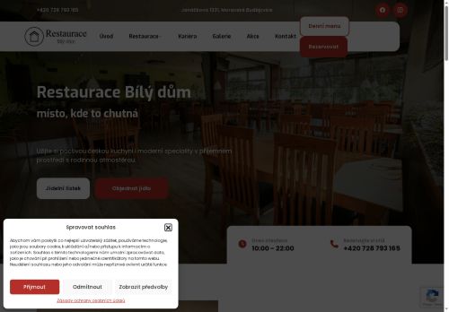 Zobrazit webové stránky Restaurace Bílý dům