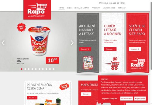 RAPO BRNO, s.r.o. nabízí práci na pozici Skladník / skladnice v obci Tišnov