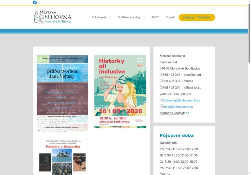 Zobrazit webové stránky Městská knihovna Moravské Budějovice