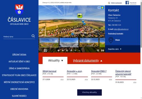 Zobrazit webové stránky Obecní úřad Čáslavice