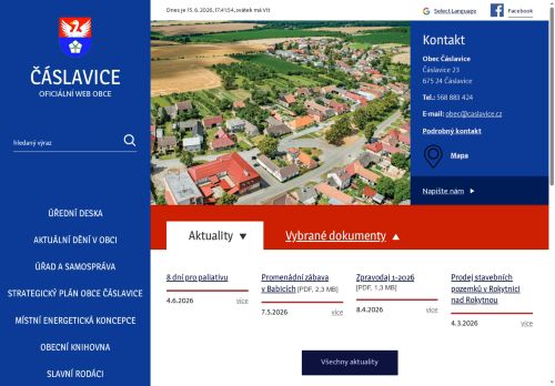 Zobrazit webové stránky Obecní úřad Čáslavice