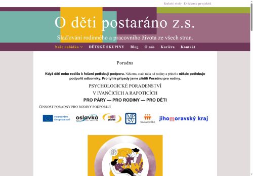 Zobrazit webové stránky Poradna pro rodiny