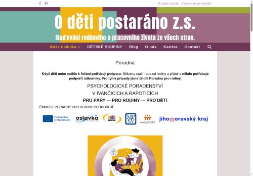Zobrazit webové stránky Poradna pro rodiny