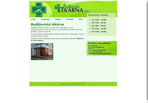 Zobrazit webové stránky Budějovická lékárna