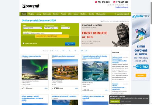 Zobrazit webové stránky Summit Tour, s.r.o. - prodej dovolené na míru