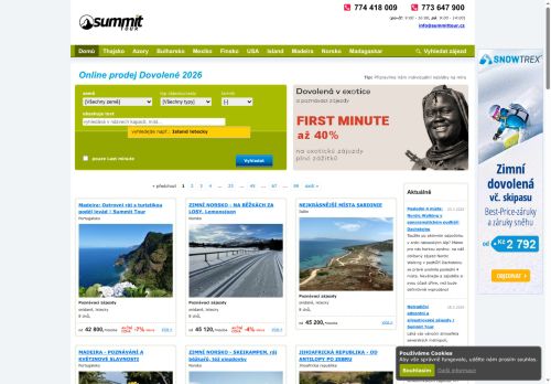 Zobrazit webové stránky Summit Tour, s.r.o. - prodej dovolené na míru