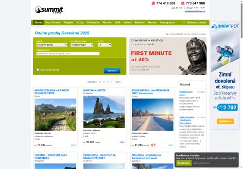 Zobrazit webové stránky Summit Tour, s.r.o. - prodej dovolené na míru