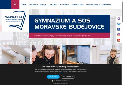 Zobrazit webové stránky Gymnázium a SOŠ Moravské Budějovice