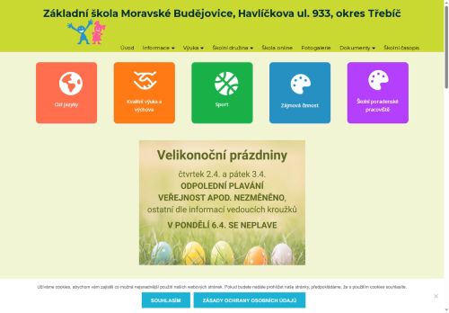 Zobrazit webové stránky Základní škola Havlíčkova Moravské Budějovice