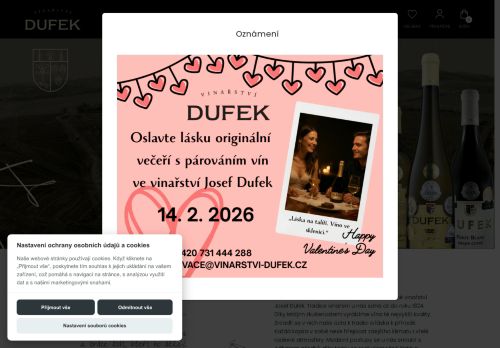 Josef Dufek nabízí práci na pozici pracovník/ce ve sklepním hospodářství v obci Svatobořice-Mistřín