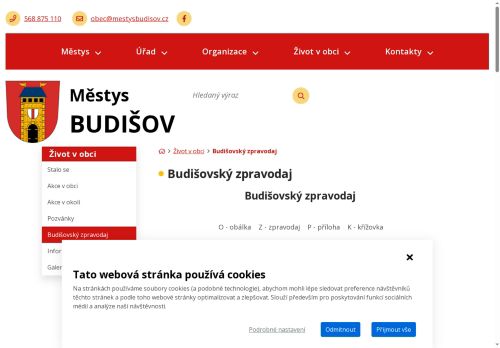 Zobrazit webové stránky Budišovský zpravodaj