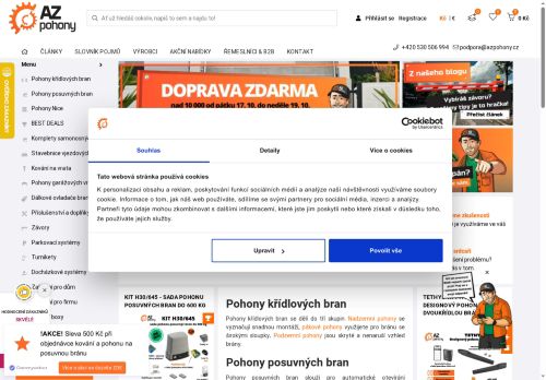 Webové stránky AZPOHONY s.r.o., Vojkovice