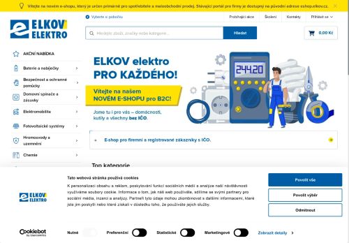 Zobrazit webové stránky ELKOV elektro a.s.