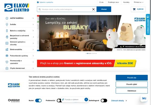 Zobrazit webové stránky ELKOV elektro a.s.