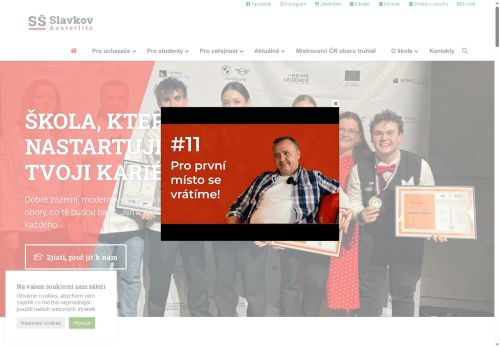 Střední škola Slavkov - Austerlitz, příspěvková organizace nabízí práci na pozici Školní psycholog/psycholožka v obci Slavkov u Brna