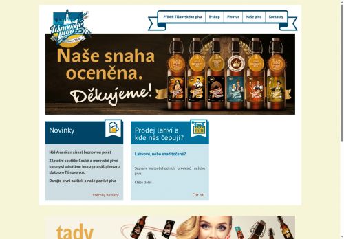 Zobrazit webové stránky Tišnovské pivo