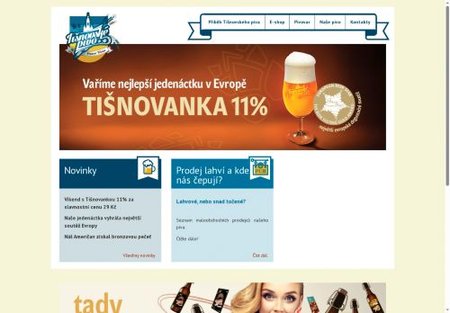 Zobrazit webové stránky Tišnovské pivo