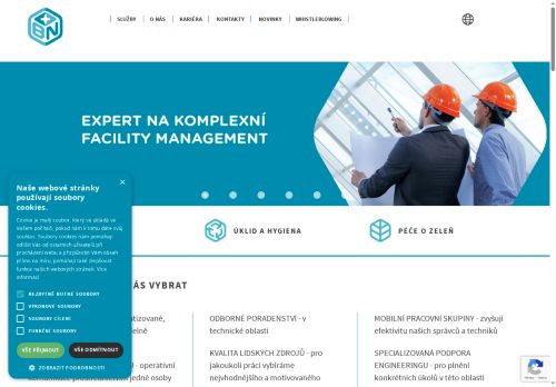 Webové stránky B+N Czech Republic Facility Services s.r.o., Hořovice