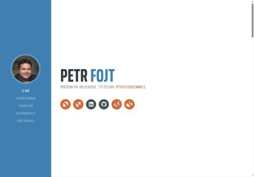 Zobrazit webové stránky Petr Fojt