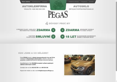 Zobrazit webové stránky Autoklempírna Pegas - Josef Dvořák