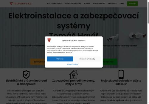 Zobrazit webové stránky TECHSAFE.CZ - Zabezpečovací systémy Tomáš Havíř