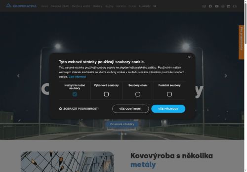 Webové stránky KOOPERATIVA vod družstvo, Uhlířské Janovice