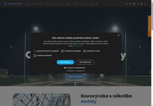 Webové stránky KOOPERATIVA vod družstvo, Uhlířské Janovice