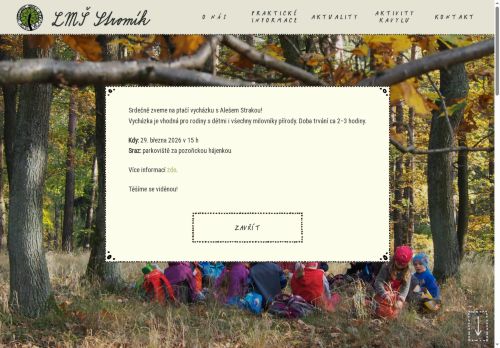 Zobrazit webové stránky Lesní mateřská škola Stromík