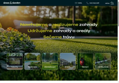 Zobrazit webové stránky Grass & Garden, s.r.o. - Sečení trávy a údržba zeleně