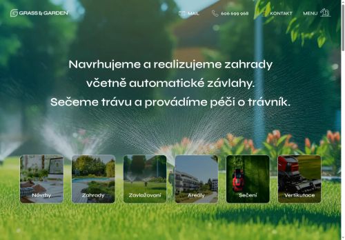 Zobrazit webové stránky Grass & Garden, s.r.o. - Sečení trávy a údržba zeleně