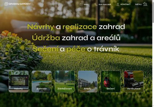 Zobrazit webové stránky Grass & Garden, s.r.o. - Sečení trávy a údržba zeleně