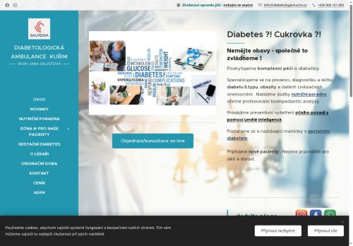 Zobrazit webové stránky diabetologie - MUDr.Jana Salvetová