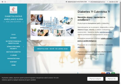 Zobrazit webové stránky diabetologie - MUDr.Jana Salvetová