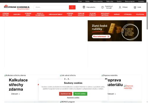 Webové stránky PRVNÍ CHODSKÁ s.r.o., Plzeň