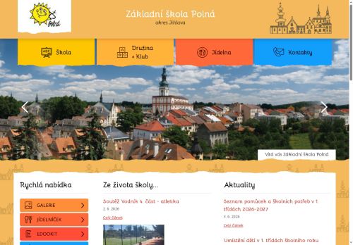 Webové stránky Základní škola Polná, okres Jihlava, Polná