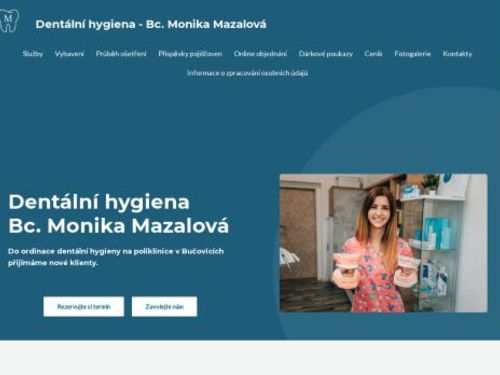Dentální hygiena - Bc. Monika Mazalová