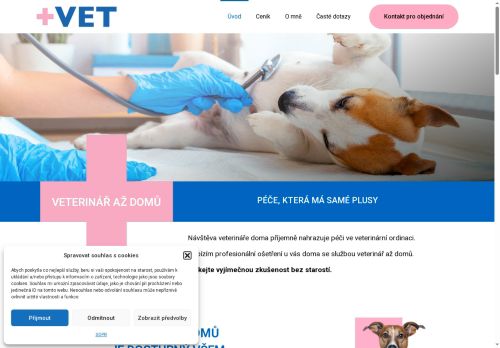 Zobrazit webové stránky VETERINÁŘ DOMŮ +VET plusvet.cz
