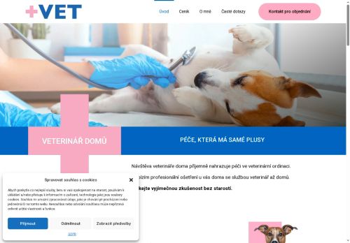 Zobrazit webové stránky VETERINÁŘ DOMŮ +VET plusvet.cz