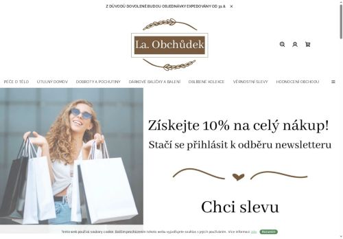 Zobrazit webové stránky La. Obchůdek