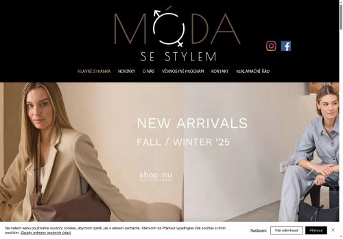 Zobrazit webové stránky Móda se stylem