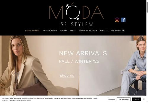 Zobrazit webové stránky Móda se stylem