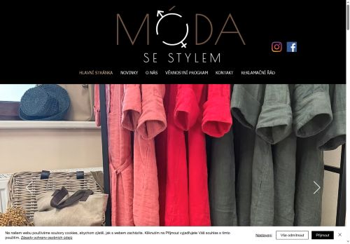 Zobrazit webové stránky Móda se stylem