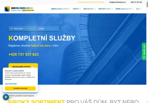 Zobrazit webové stránky SERVIS OKEN BRNO - žaluzie | sítě proti hmyzu