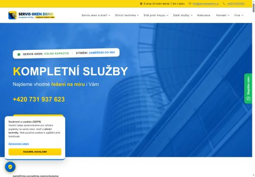 Zobrazit webové stránky SERVIS OKEN BRNO - žaluzie | sítě proti hmyzu