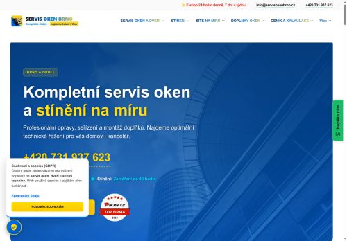 Zobrazit webové stránky SERVIS OKEN BRNO - žaluzie | sítě proti hmyzu